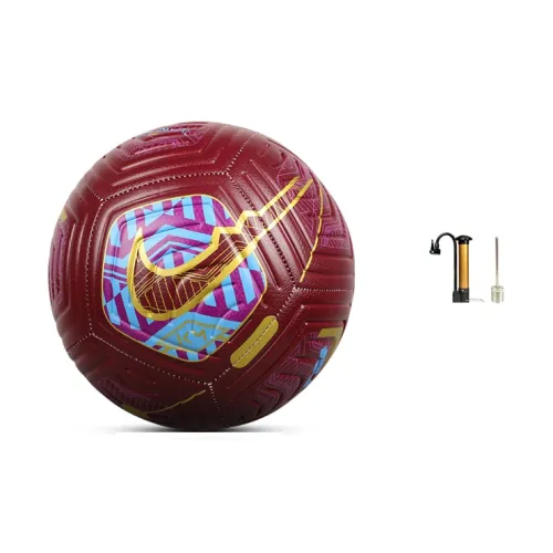 Nike Size 5 Ball Soccer PU Machine Stitched Soccer Ball Unisex Red Yellow