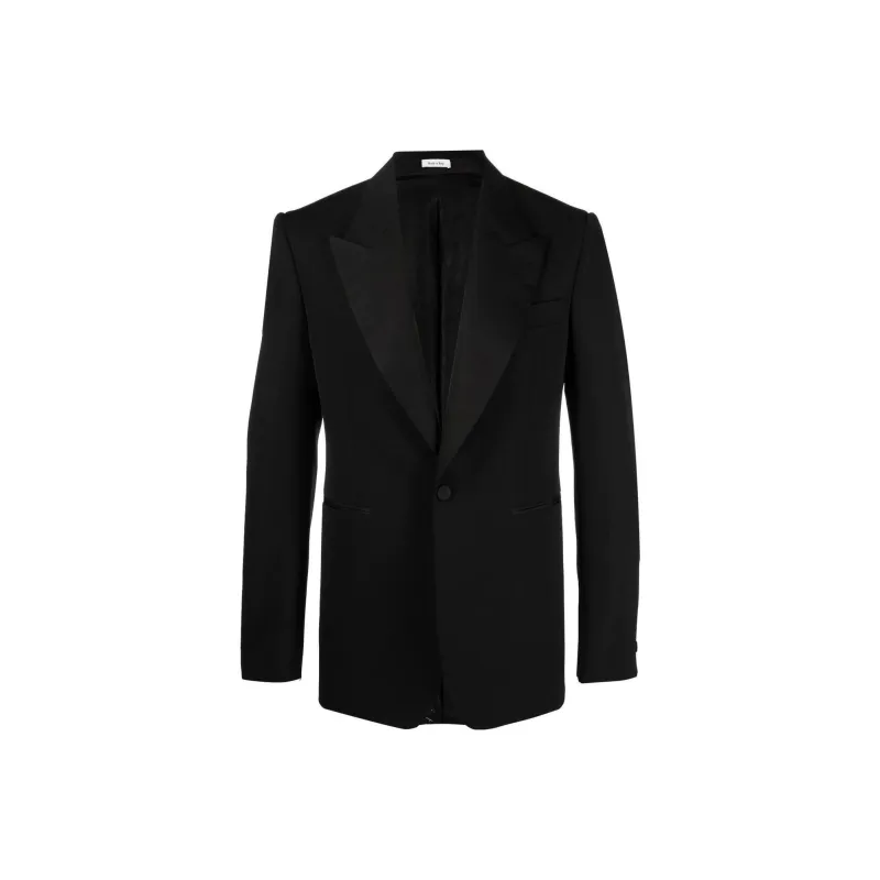 Alexander McQueen Single Breasted Long Sleeved Jacket-0