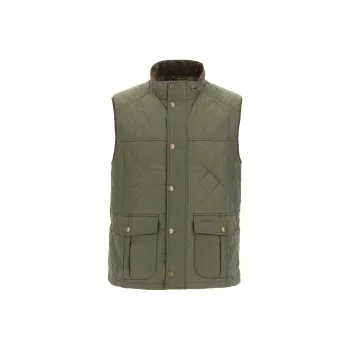 BARBOUR Vests Men Army Green