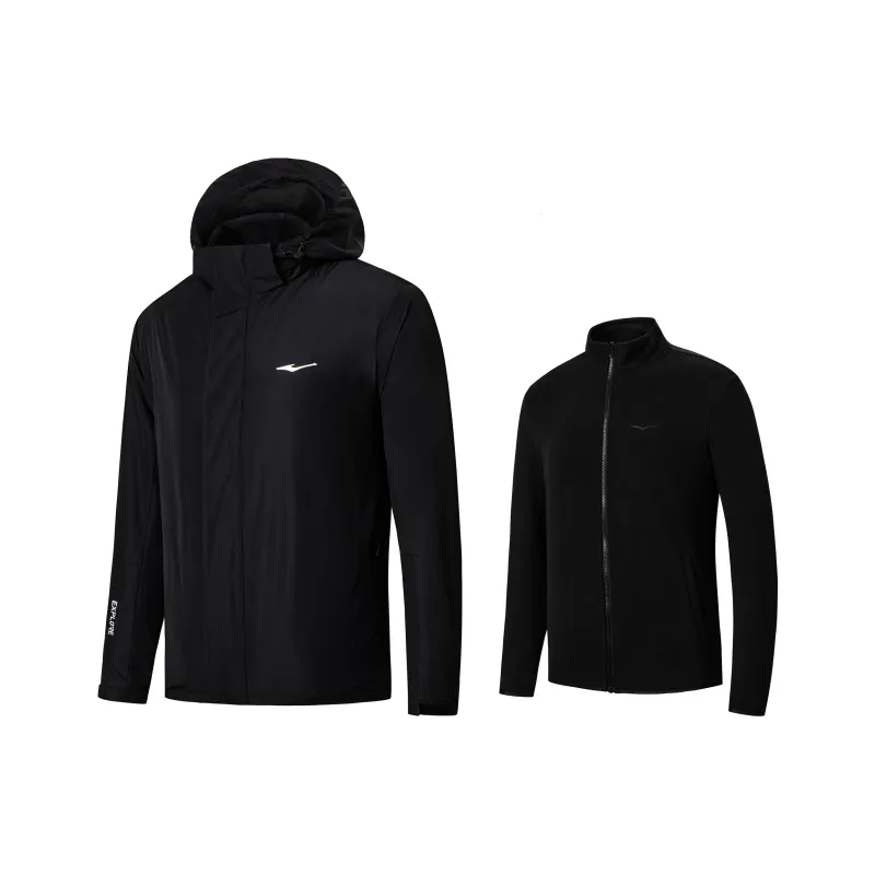 Erke Windbreaker Jacket Men's Jet Black-0