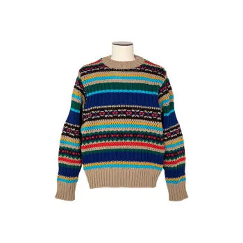 Sacai Striped Knitted Pullover