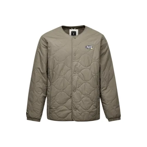 Skechers LADIES WOVEN COTTON Jackets Coats Unisex Mushroom Brown