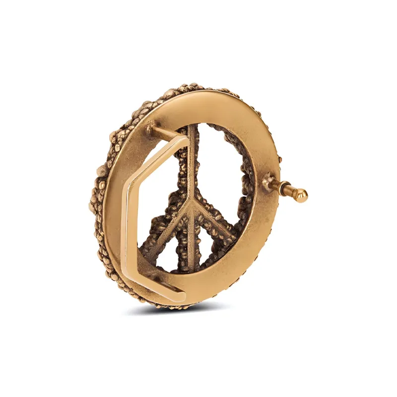 DIOR Peace Sign DIOR Tears Belt Buckle-3