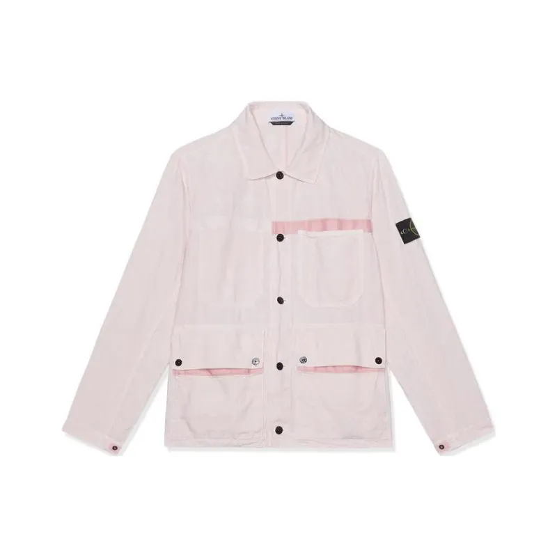 STONE ISLAND Jackets & Coats Men's Pink-0