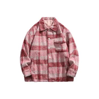PEIMENG Jackets Unisex Coral Pink