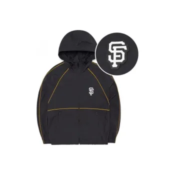 MLB Windproof Windbreaker Jacket Unisex Black