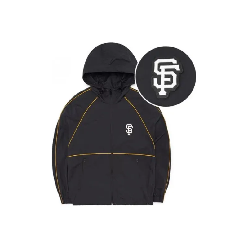 MLB Windproof Windbreaker Jacket Unisex Black-0
