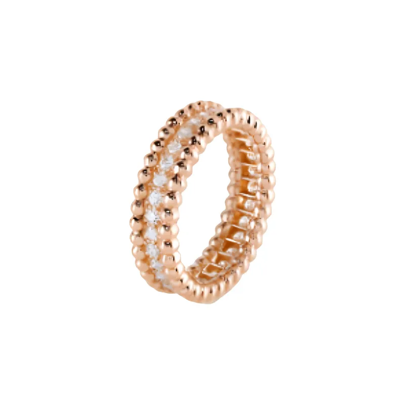 Van Cleef & Arpels Diamond Rings Women's Rose Gold-2