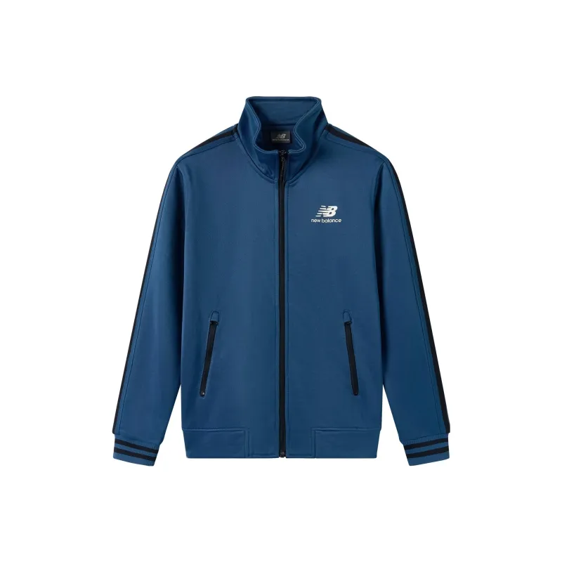 New Balance Jackets Men Navy Blue-0