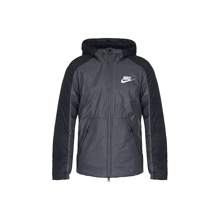 Nike Puffer Jacket Men's Black Gray Color-0