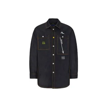 EVISU x Jean Michel Basquiat Denim Jacket Men's Denim Blue