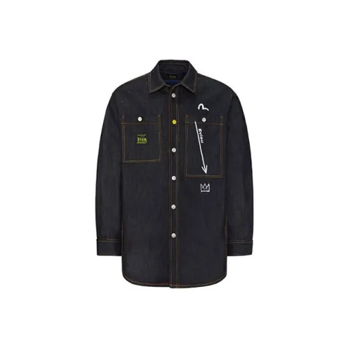 EVISU x Jean YOHJI Basquiat Denim Jacket Men's Denim Blue