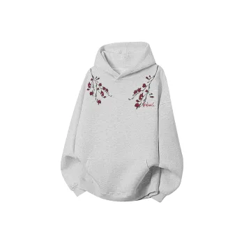 JINBEILE Sweatshirt Unisex White Heather Gray
