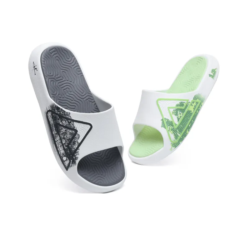 PEAK Extreme National Creativity Slide Slippers Men White-2