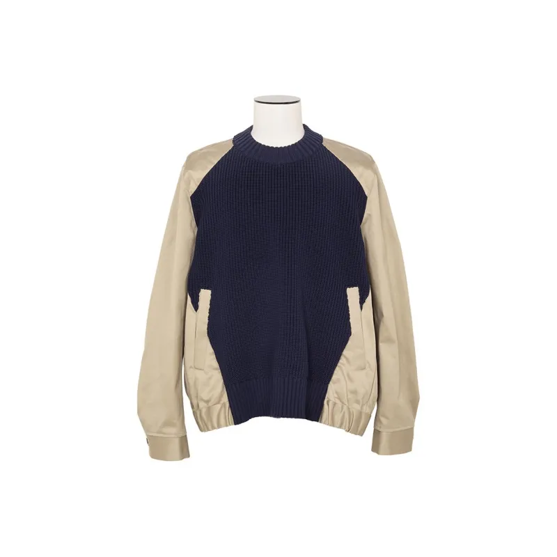 Sacai Crewneck Panelled Sweatshirt-0