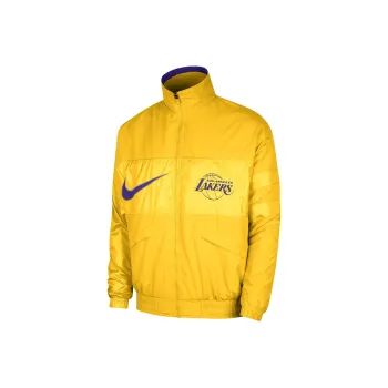 Nike NBA Collaboration Jackets Coats Los Angeles Lakers Men's Gold