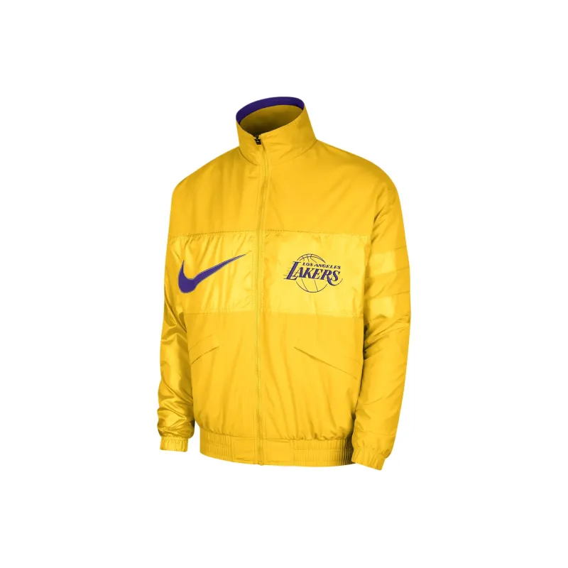Nike NBA Collaboration Jackets Coats Los Angeles Lakers Men's Gold-0