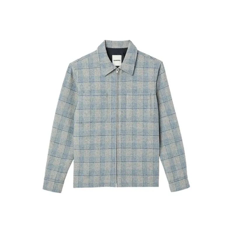 Sandro Jackets Men Light Gray-0