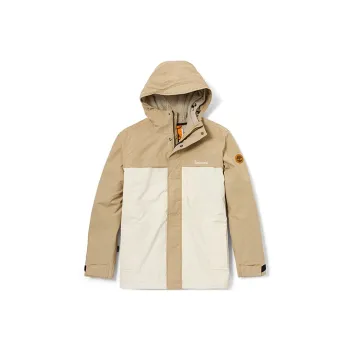 Timberland Outdoor Hiking Waterproof And Windproof To Keep Warm Windbreaker Jacket Men's Mashed Bean/Smoke White