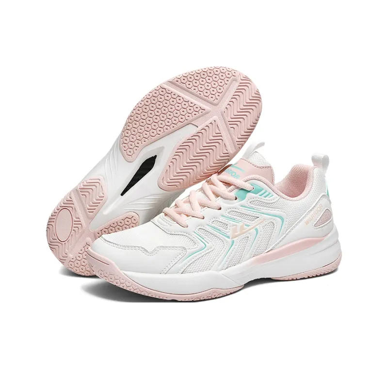 Warrior Cushioning Abrasion Resistant Breathable Low Top Badminton Shoes Unisex-19