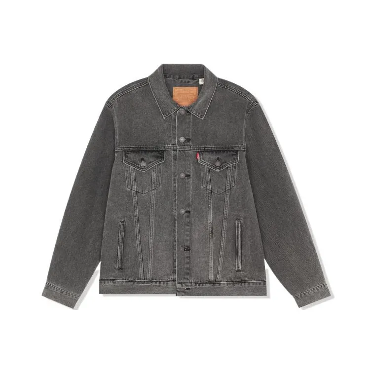 Levis Denim Jackets Men Gray-0
