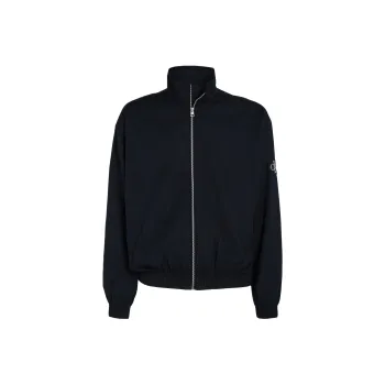 CALVIN KLEIN Relaxed Cotton Zip Up Jacket Jackets & Coats Men's Black
