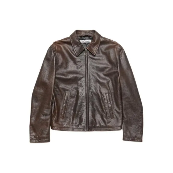 Acne Studios Zip up Leather Jacket-0