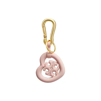 TORY BURCH Silicone Keychains Unisex Pink
