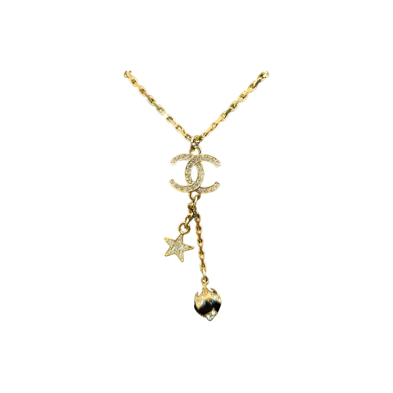 CHANEL 23k Necklaces Women's Gold-0
