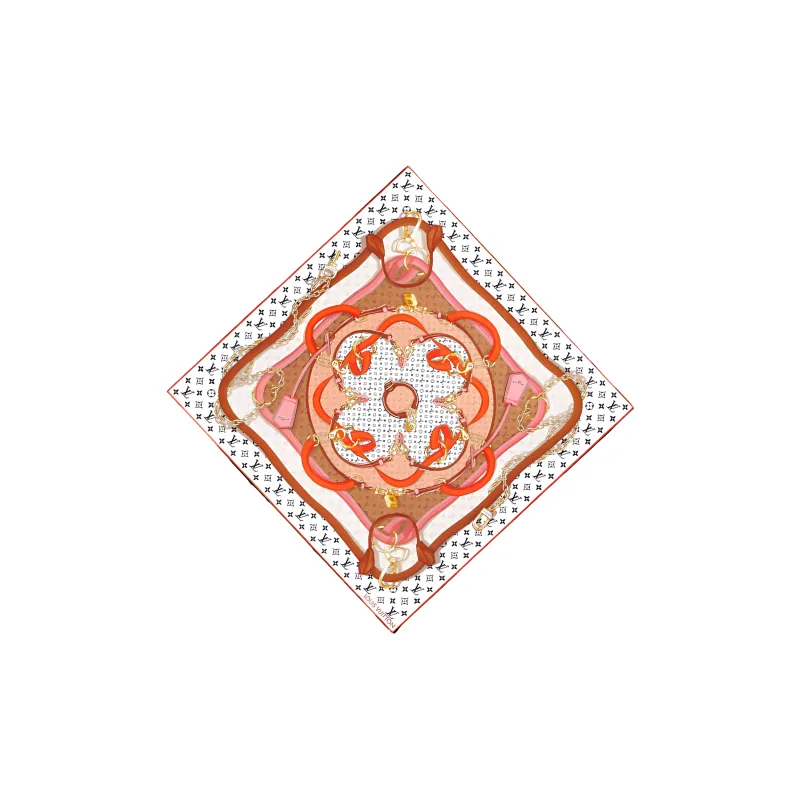 LOUIS VUITTON Flower And Straps Square 70-1