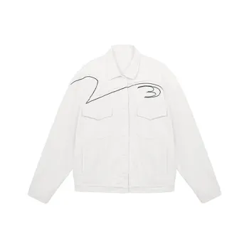 FREO3N Denim Jackets Unisex White