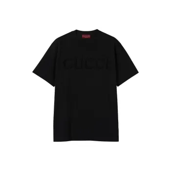 GUCCI Embroidered Jersey T Shirt