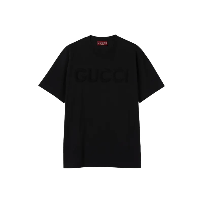 GUCCI Embroidered Jersey T Shirt-0