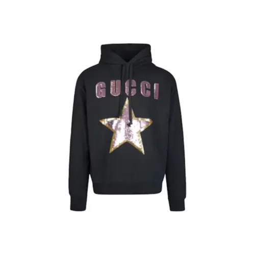 GUCCI Logo Sequinned Hoodie