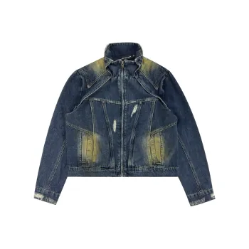 BLIND402 BLIND NO PLAN Vanguard Denim Jackets Unisex Blue