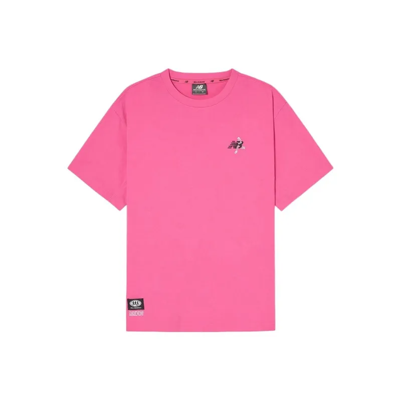 New Balance UNI Beach Run T Shirt Unisex 27 Dark Pink-0