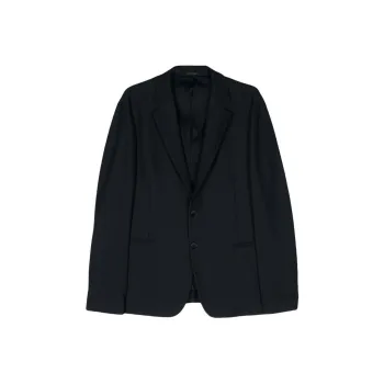 GIORGIO ARMANI Single Breasted Straight Hem Blazer
