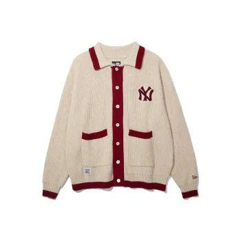 New Era x MLB Knitwear Unisex Beige Yellow