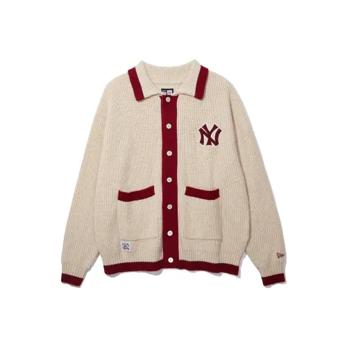 New Era x MLB Knitwear Unisex Beige Yellow
