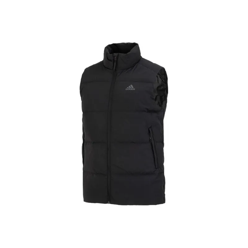 adidas Logo Print Down Vest Black-0