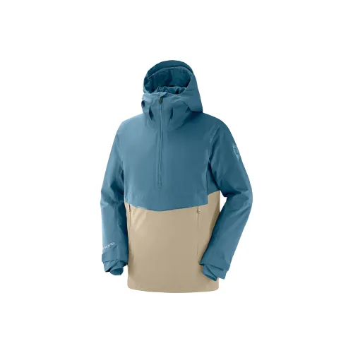 SALOMON GRAVITY GORE-TEX Windbreaker Jackets Men Light Yellow
