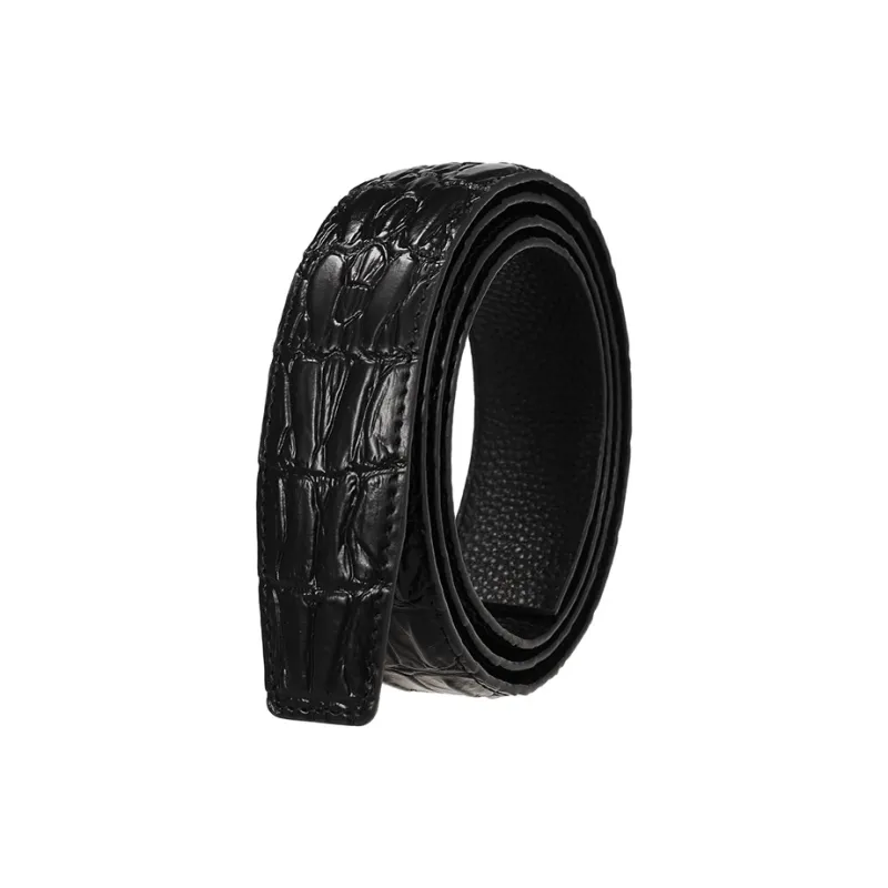 YUZHAOLIN Cow Split Leather Belts Unisex Width 3.5CM-2
