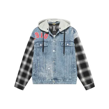 Everlast Loose Fit Denim Jacket Unisex Blue