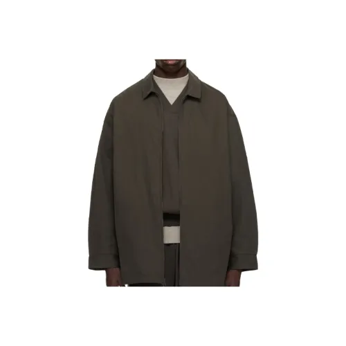 Fear Of God Essentials Military Nylon Hooded Jacket SS23 Jackets Men Light Black
