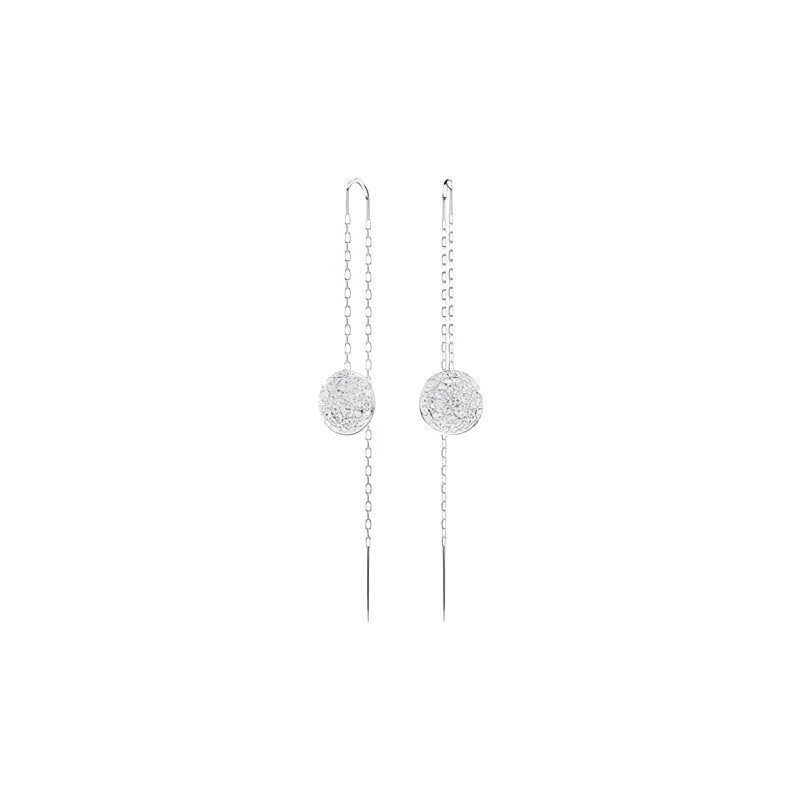 Swarovski Rhodium-Plated Faux Crystal Earrings Women's Silver-1