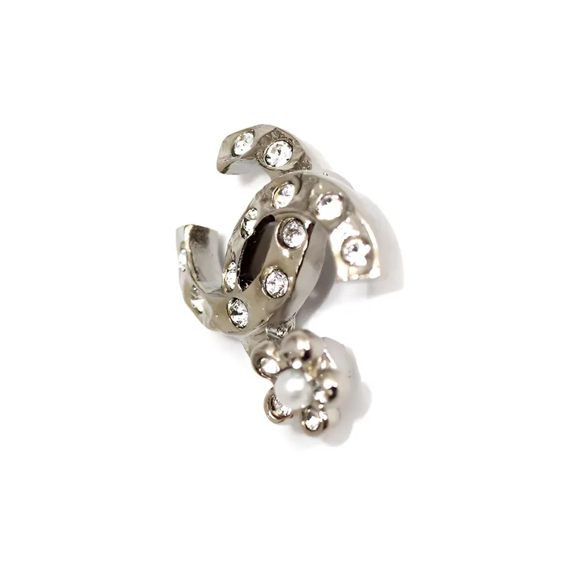 CHANEL Earrings Women's Silver-2