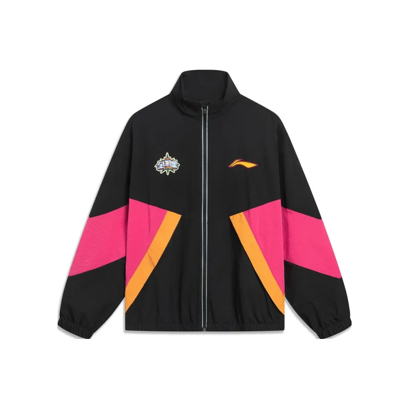LiNing CBA Collection Professional Basketball Collection Jacket Men's Black-0