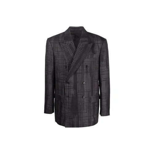 VERSACE Business Suits Men Gray