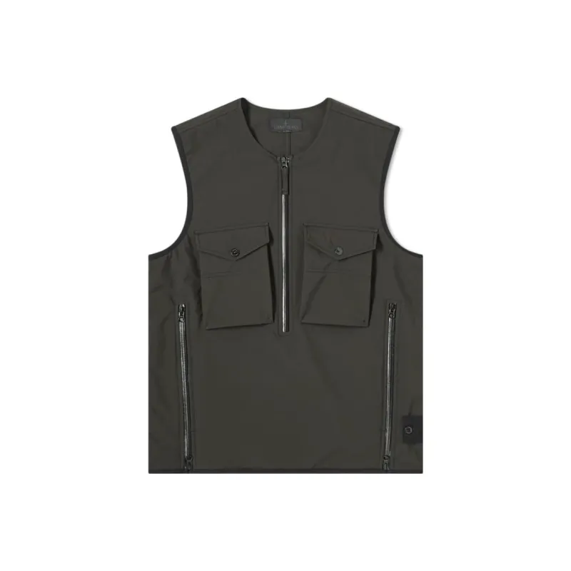 STONE ISLAND Ghost Collection Vests Men Black-0