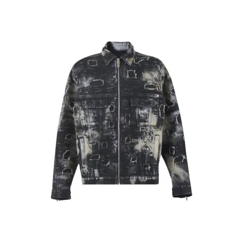 Givenchy Oversized Fit 4G Rivet Zip Denim Jacket